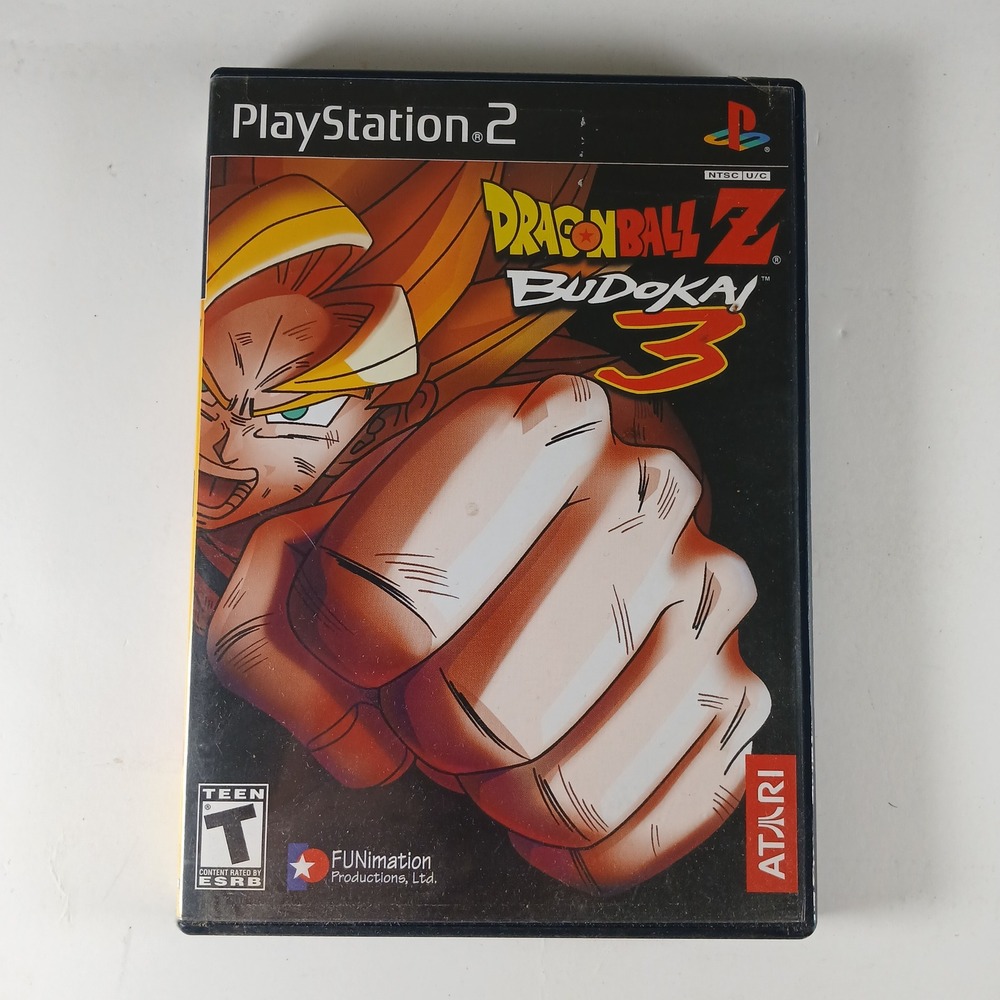 Dragon Ball Z Budokai 3 PS2 Video Game Black Label Fighting Complete Case Manual